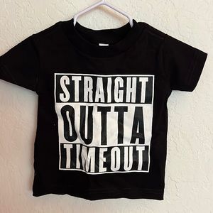 Straight out of Time Out - 6 month tee by Rabbit Skins